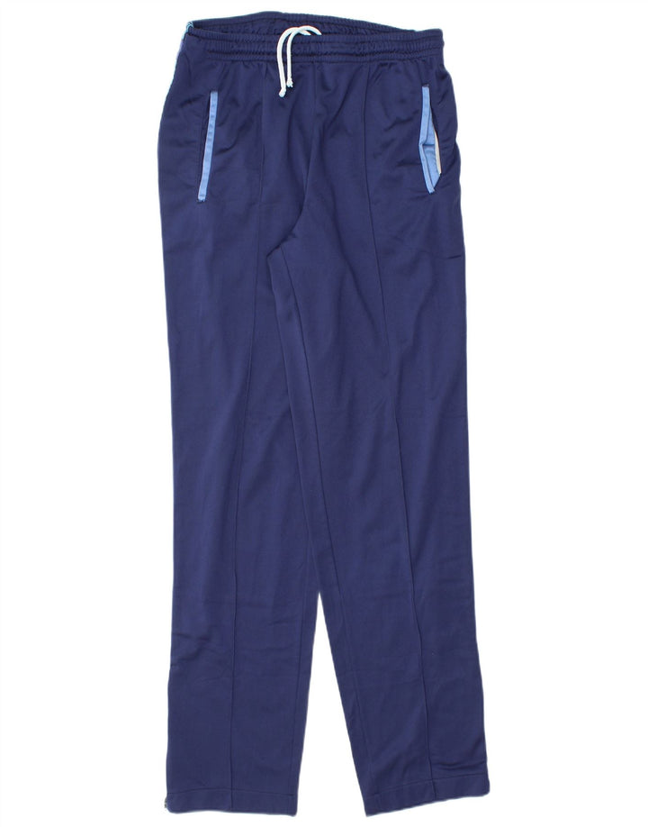 Pantaloni de trening grafic Asics pentru bărbați, poliamidă, albastru, mediu