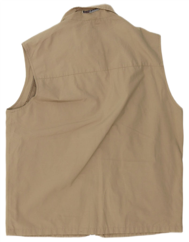 Wampum Gilet utilitar pentru bărbați UK 42 XL poliester bej