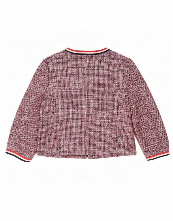 Jachetă pentru femei Marks & Spencer Crop Blazer UK 12, bumbac cu pete roșii medii
