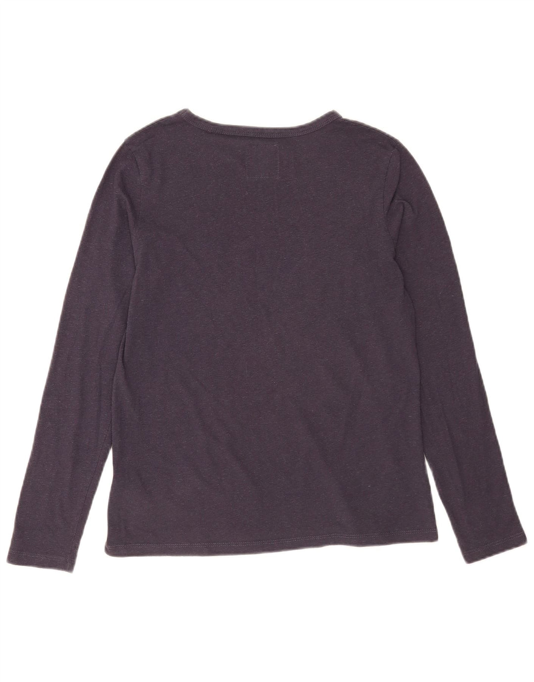 Top pentru femei Superdry cu mânecă lungă UK 12 mediu, bleumarin, bumbac