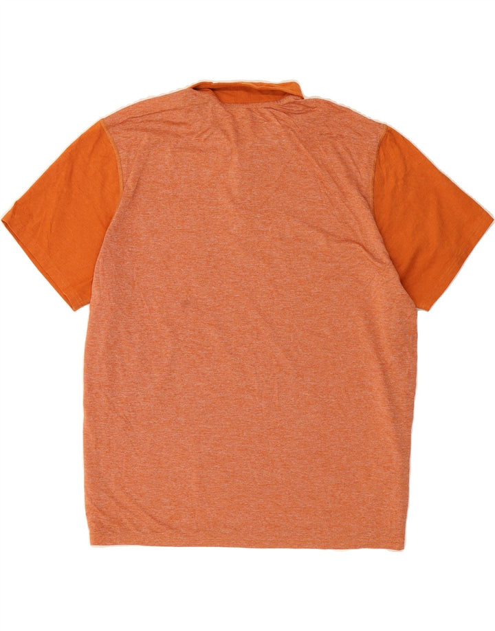 EDDIE BAUER Mens Polo Shirt 2XL Orange Cotton Vintage Eddie Bauer and Second-Hand Eddie Bauer from Messina Hembry 