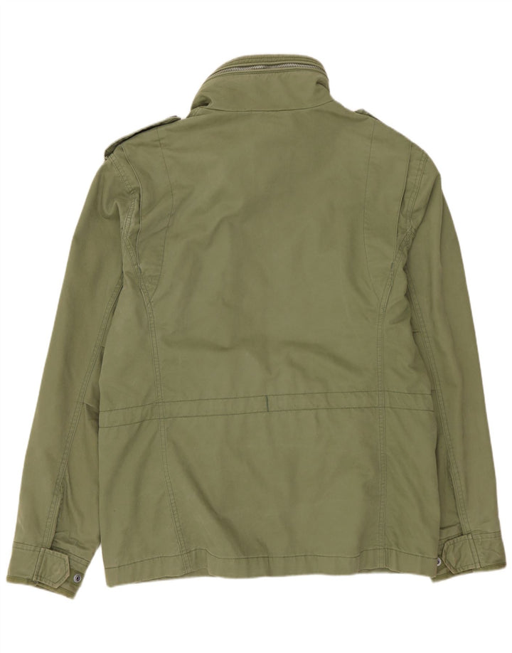 Jachetă militară pentru bărbați SUPERDRY UK 40 mare, verde, bumbac