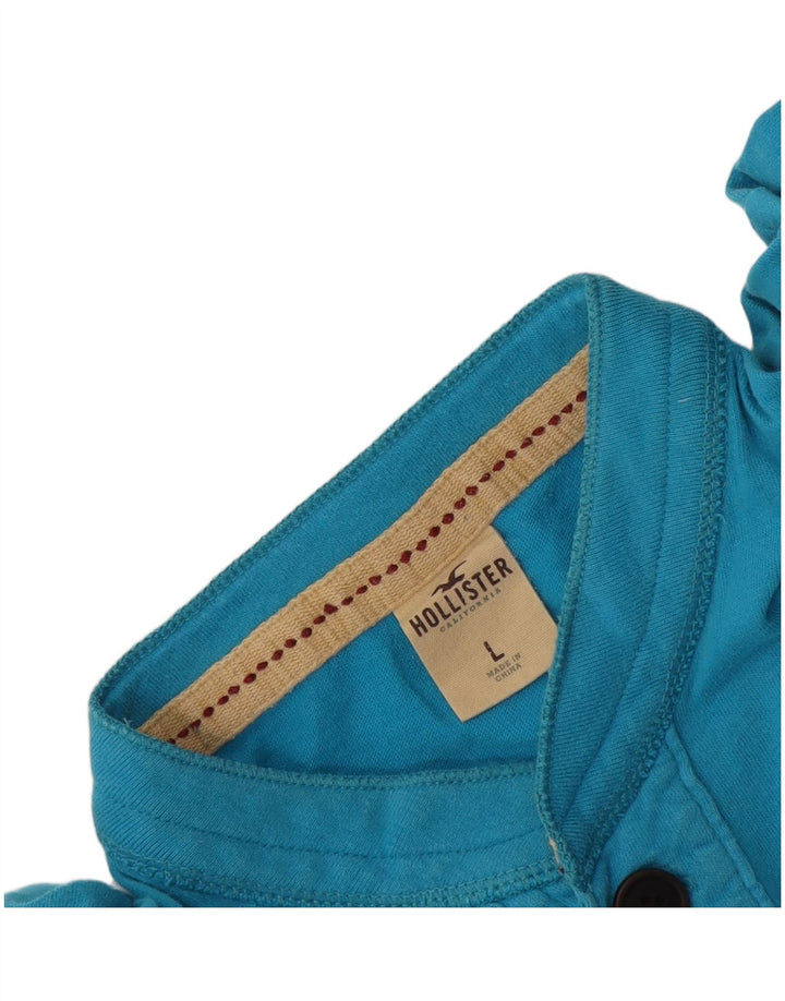 Cămașă polo Hollister pentru bărbați, mare, albastru, bumbac