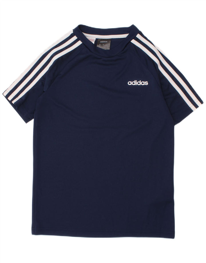 Tricou Climalite ADIDAS pentru băieți Top 9-10 ani poliester bleumarin
