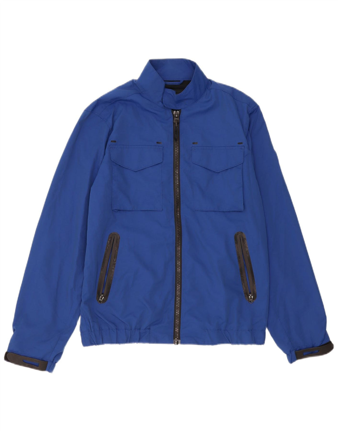 FRENCH CONNECTION Mens Utility Jacket UK 36 Small Blue Polyamide