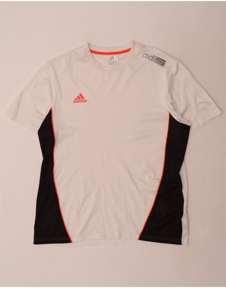 Tricou grafic Adidas pentru bărbați Top mare, alb, poliester color bloc