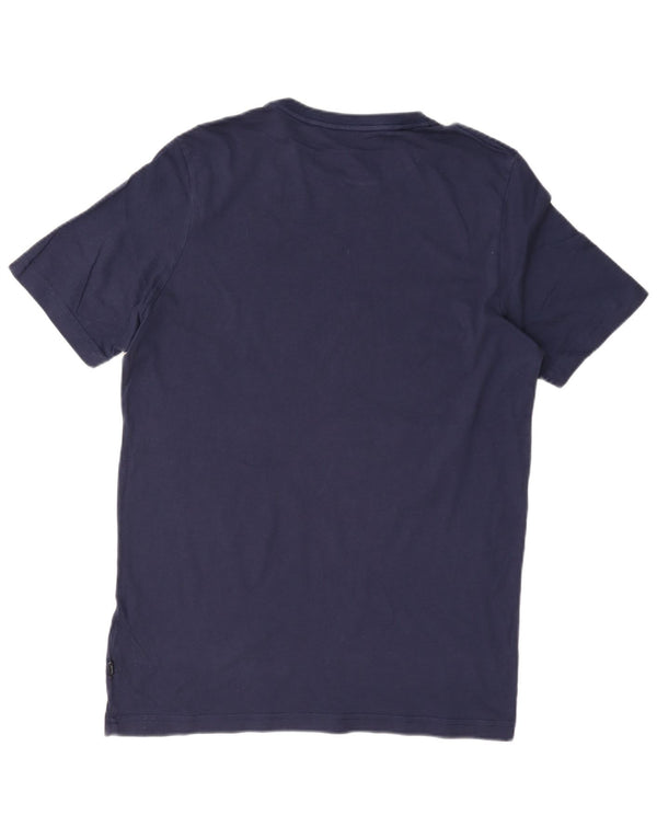 Tricou grafic Puma pentru bărbați Top mediu din bumbac bleumarin