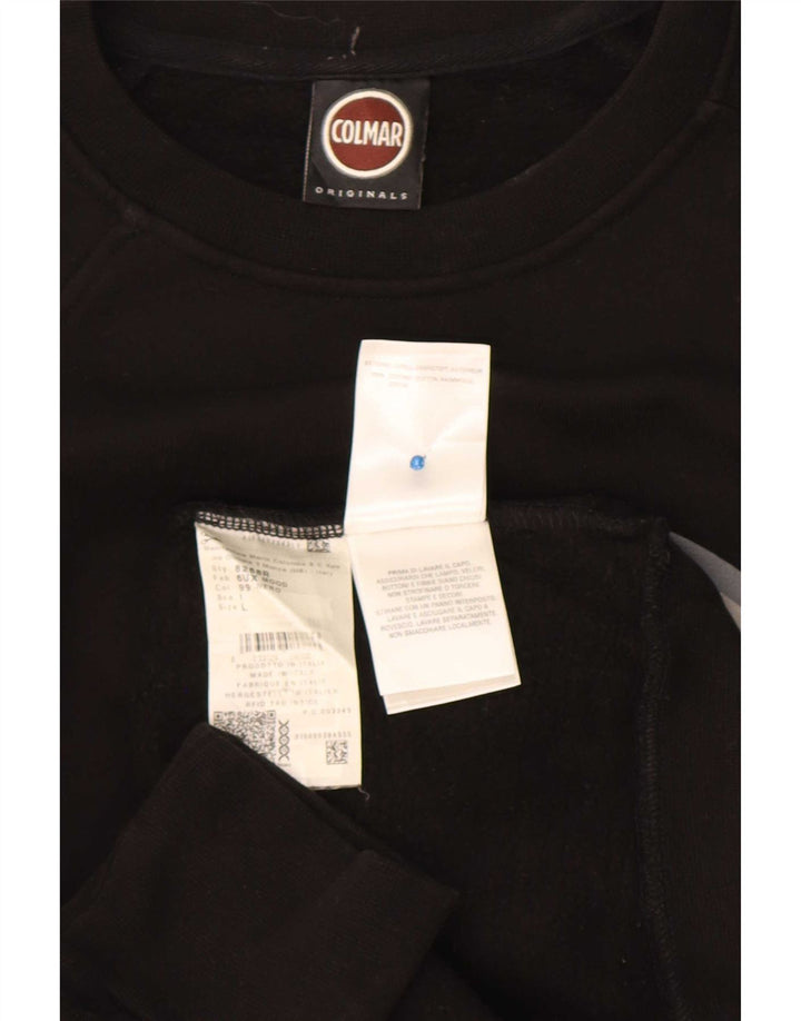 Colmar Hanorac Grafic Pulover Mare Bumbac Negru