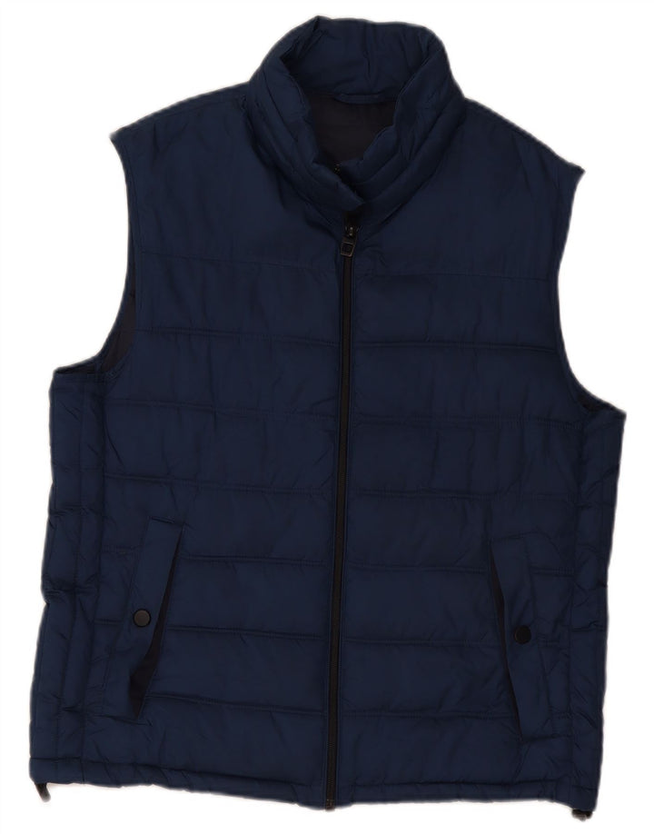 Gilet căptușit pentru bărbați Zara UK 42, mare, albastru, poliester