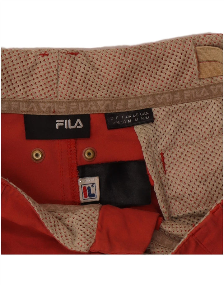 Pantaloni scurți cargo Fila pentru bărbați, medii W32, roșii