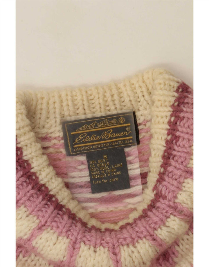 Pulover cu gât țestoasă pentru femei Eddie Bauer UK 10 Small Off White