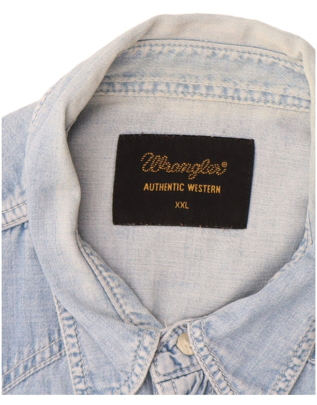Cămașă din denim WRANGLER pentru bărbați, 2XL, albastru
