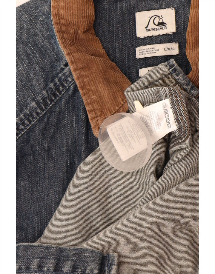 Cămașă de blugi pentru bărbați QUIKSILVER, bumbac albastru mare