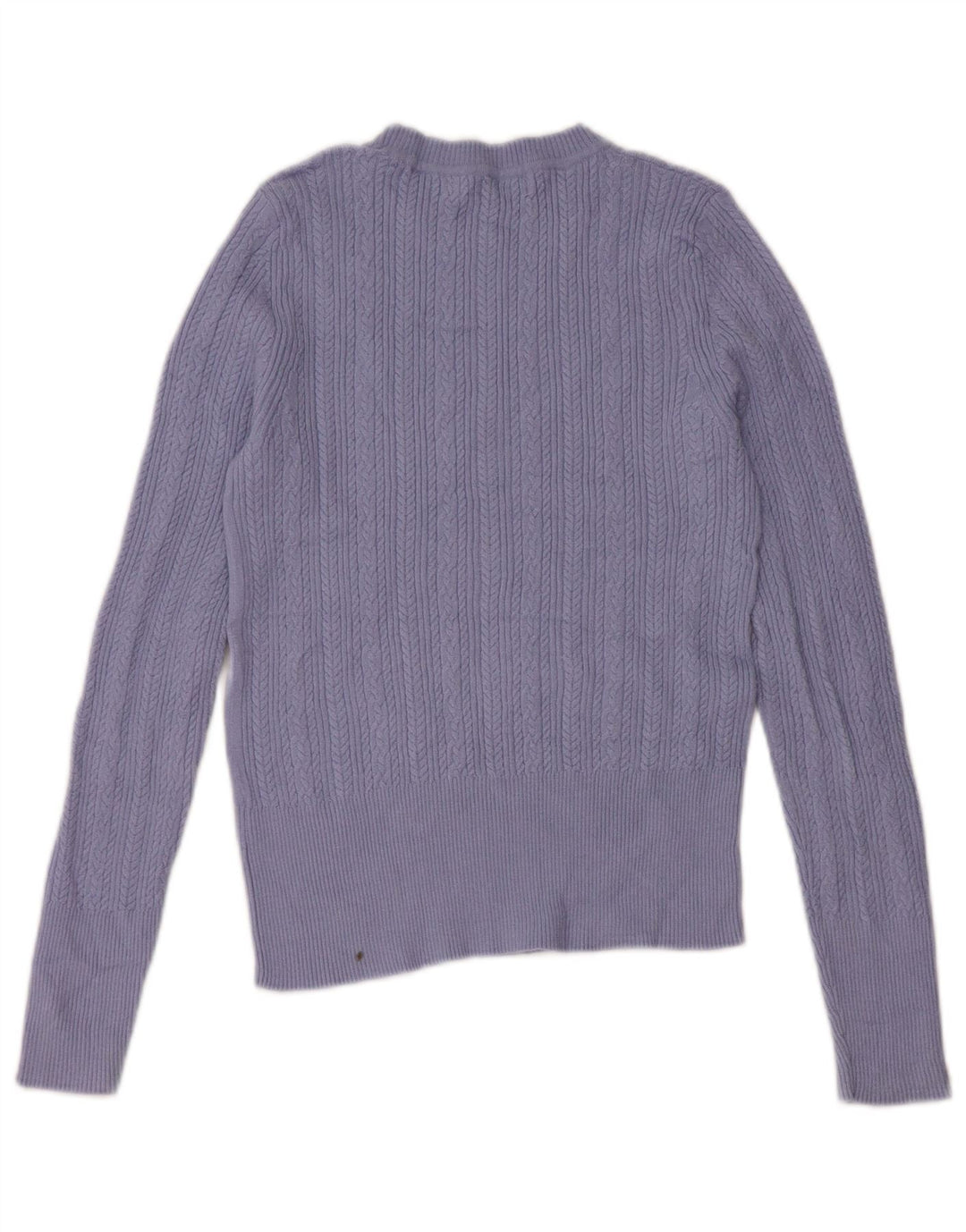 Pulover pentru femei Marks & Spencer cu decolteu rotund, UK 8, mic albastru, viscoză