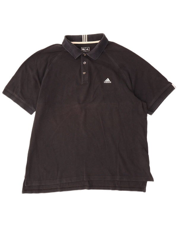 Tricou polo pentru bărbați Adidas XL, bumbac negru
