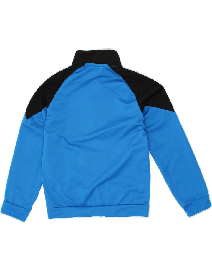 PUMA Boys Graphic Tracksuit Top Jacket 7-8 Years Blue Colourblock Vintage Puma and Second-Hand Puma from Messina Hembry 