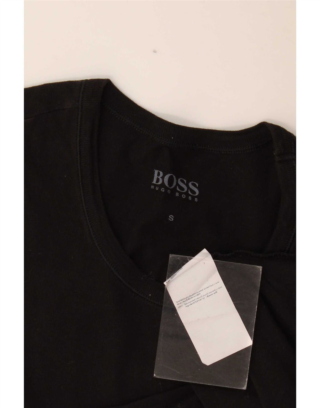 Tricou pentru bărbați Hugo Boss Top mic din bumbac negru