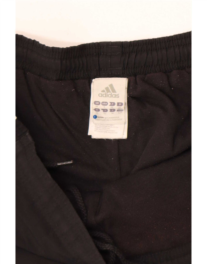 Pantaloni scurți sport Adidas pentru femei UK 10 Small Negru Poliester