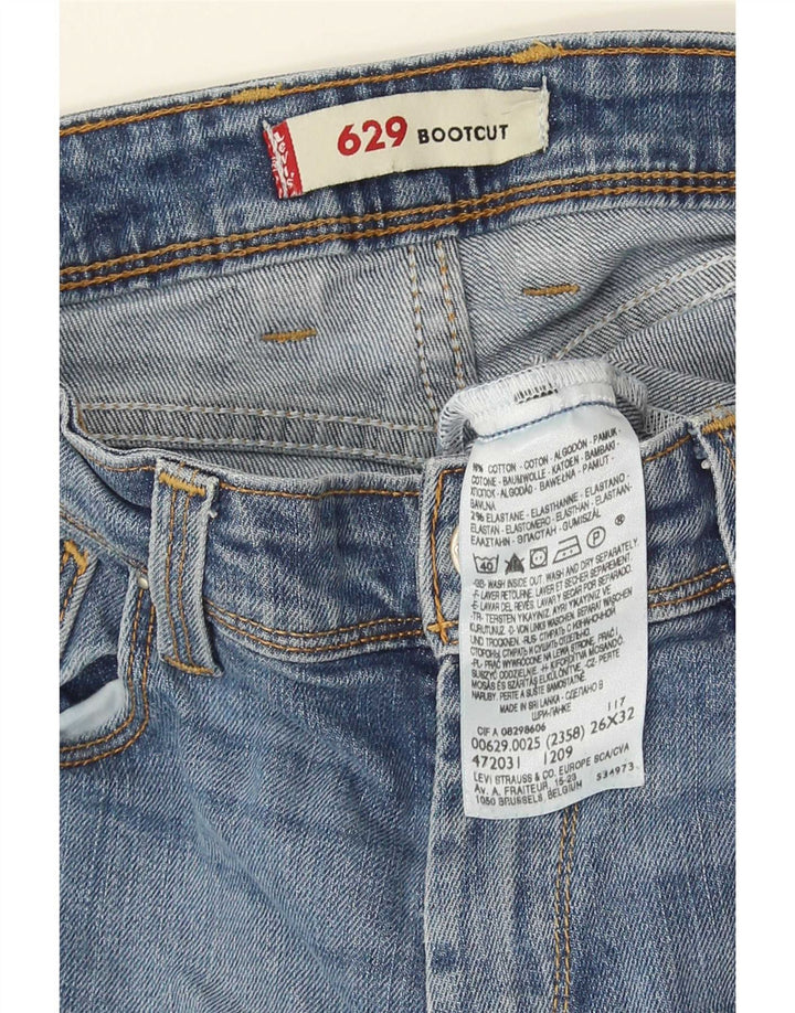 Blugi Levi's 629 Bootcut W26 L32 Bumbac albastru