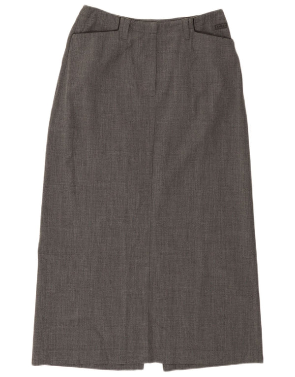 Fusta midi Ralph Lauren pentru femei cu talie înaltă US 8 Medium W28 Lână gri