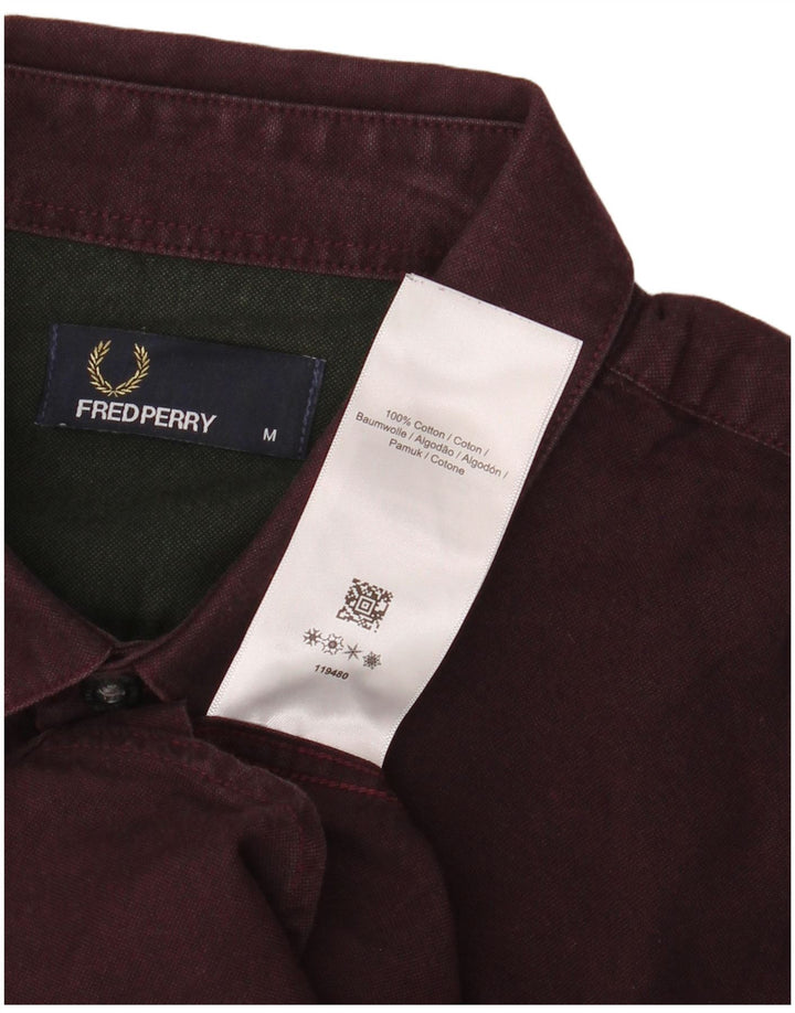 Cămașă Bărbați FRED PERRY Bumbac Burgundy Mediu
