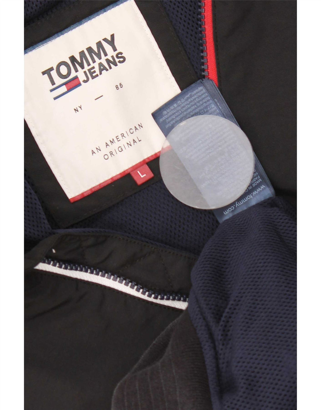 Bomber pentru bărbați Tommy Hilfiger UK 40, mare, negru, nailon