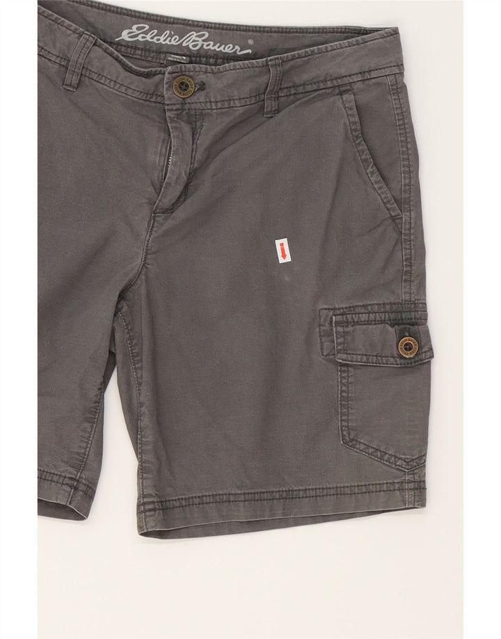 EDDIE BAUER Womens Cargo Shorts US 4 Small W30  Grey Cotton Vintage Eddie Bauer and Second-Hand Eddie Bauer from Messina Hembry 
