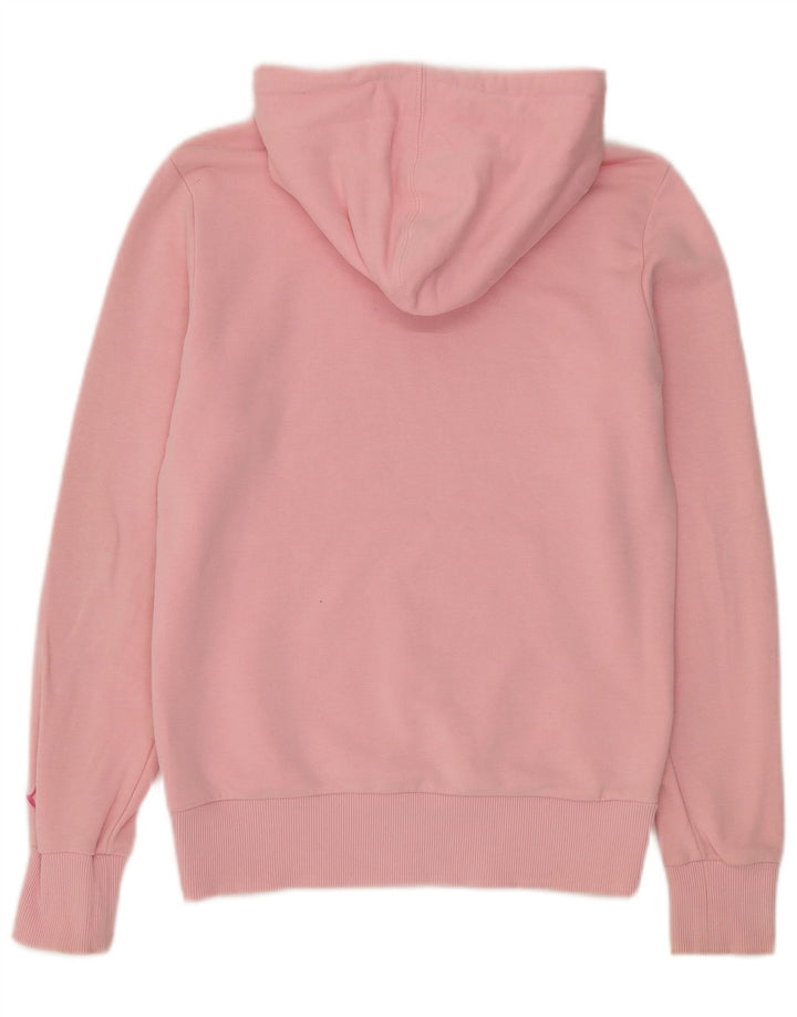 Pulover cu capota cu grafic Puma pentru femei UK 12, roz mediu