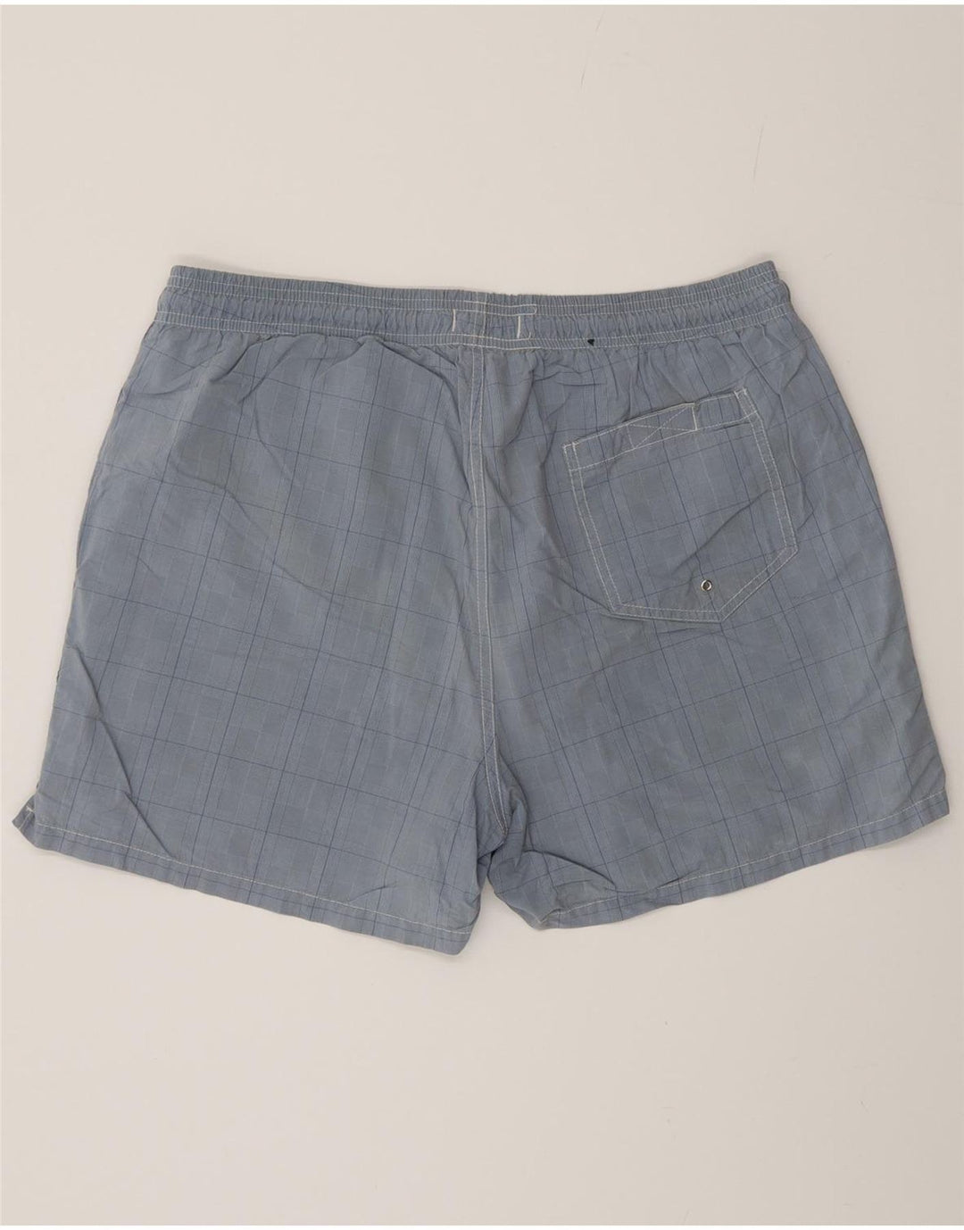 Pantaloni scurți de înot Gant pentru bărbați, albastru mediu, carouri