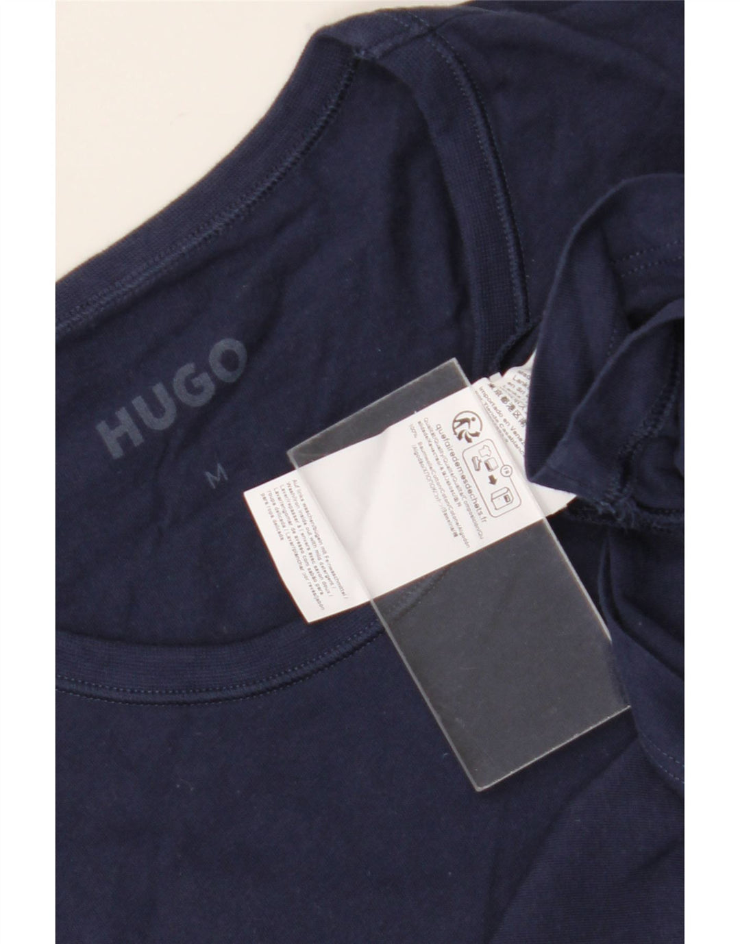 Tricou pentru bărbați Hugo Boss Top mediu din bumbac bleumarin