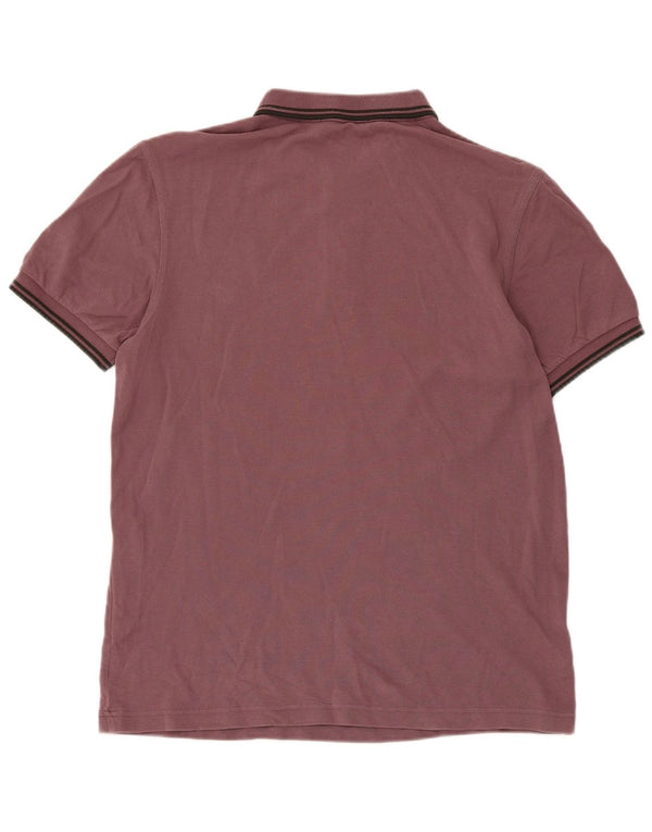 Cămașă polo Fred Perry pentru bărbați, bumbac cu dungi maro mediu