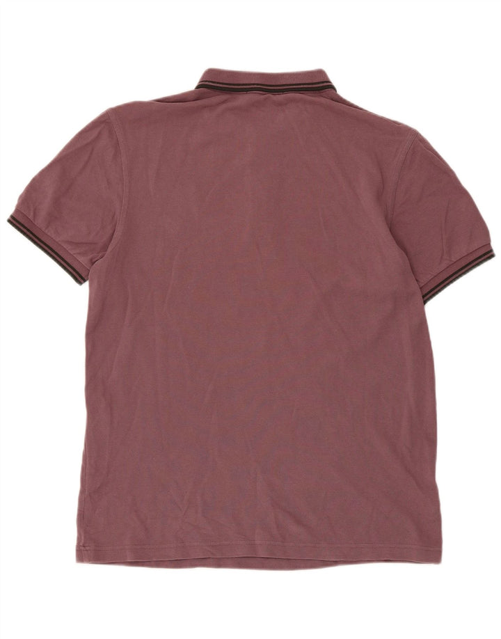 Cămașă polo Fred Perry pentru bărbați, bumbac cu dungi maro mediu