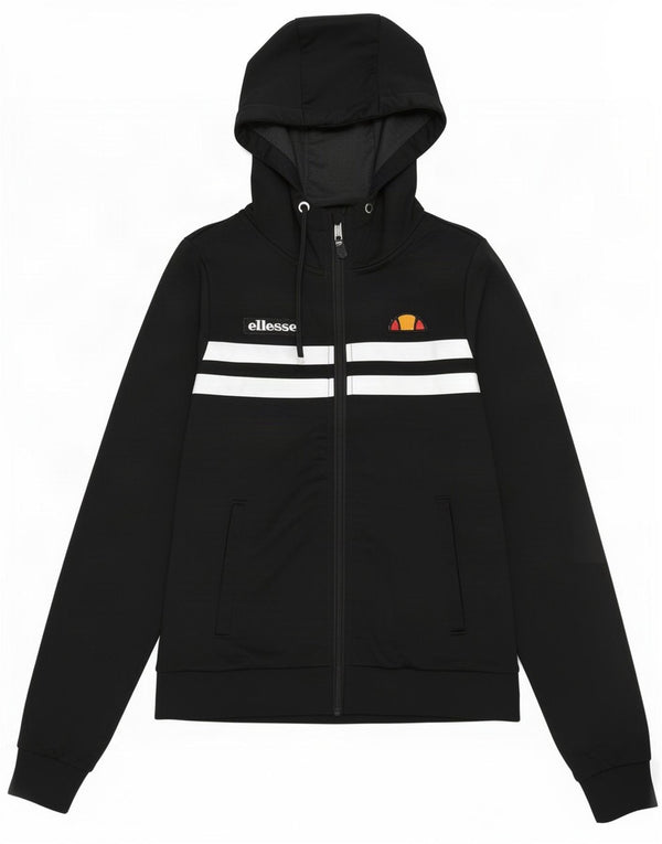Pulover cu glugă cu fermoar pentru femei Ellesse UK 8, mic, negru, poliester