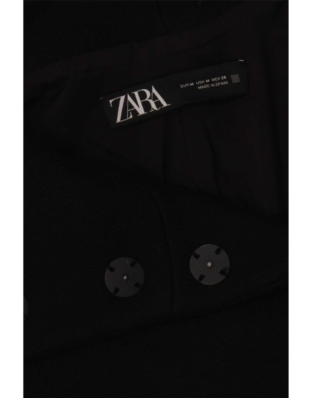 Pardesiu supradimensionat pentru femei Zara UK 14 Medium Black