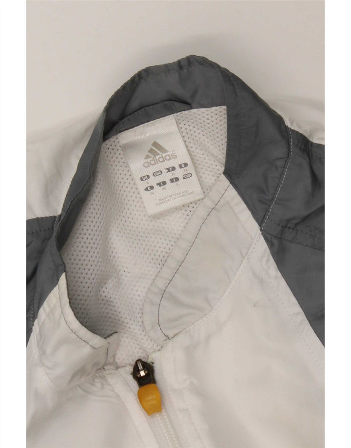 Jachetă de top pentru trening Adidas pentru femei UK 10 Small, gri Colorblock