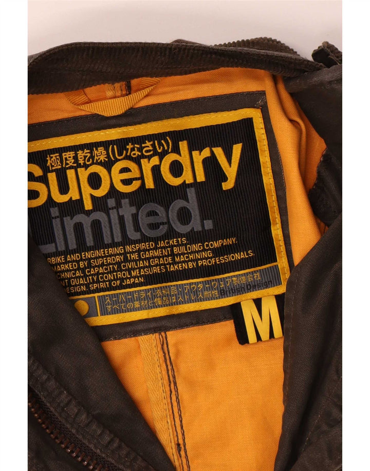 Jachetă Bomber Superdry pentru femei UK 14 Maro Mediu