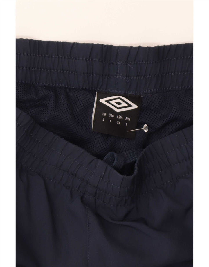 Pantaloni de trening pentru bărbați Umbro Pantaloni de jogging mari poliester bleumarin