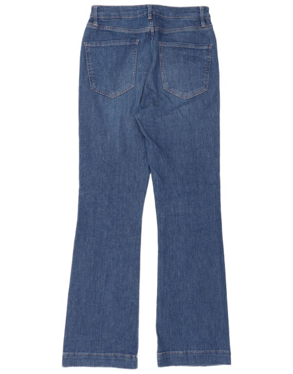 Marks & Spencer Blugi evazați cu talie înaltă pentru femei UK 10 Small W28 L31 Blue