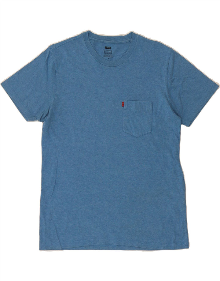 LEVI'S Mens T-Shirt Top Medium Blue Cotton Vintage Levi's and Second-Hand Levi's from Messina Hembry 