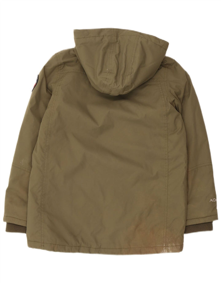 Jachetă parka cu glugă pentru băieți Berghaus 11-12 ani Kaki Poliamidă