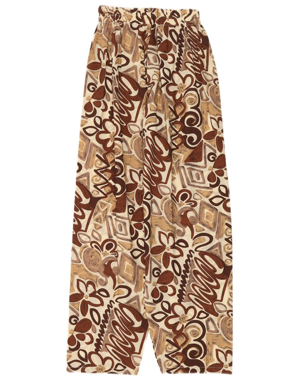 Pantaloni casual de damă vintage L24 L28 Multicolori Florali