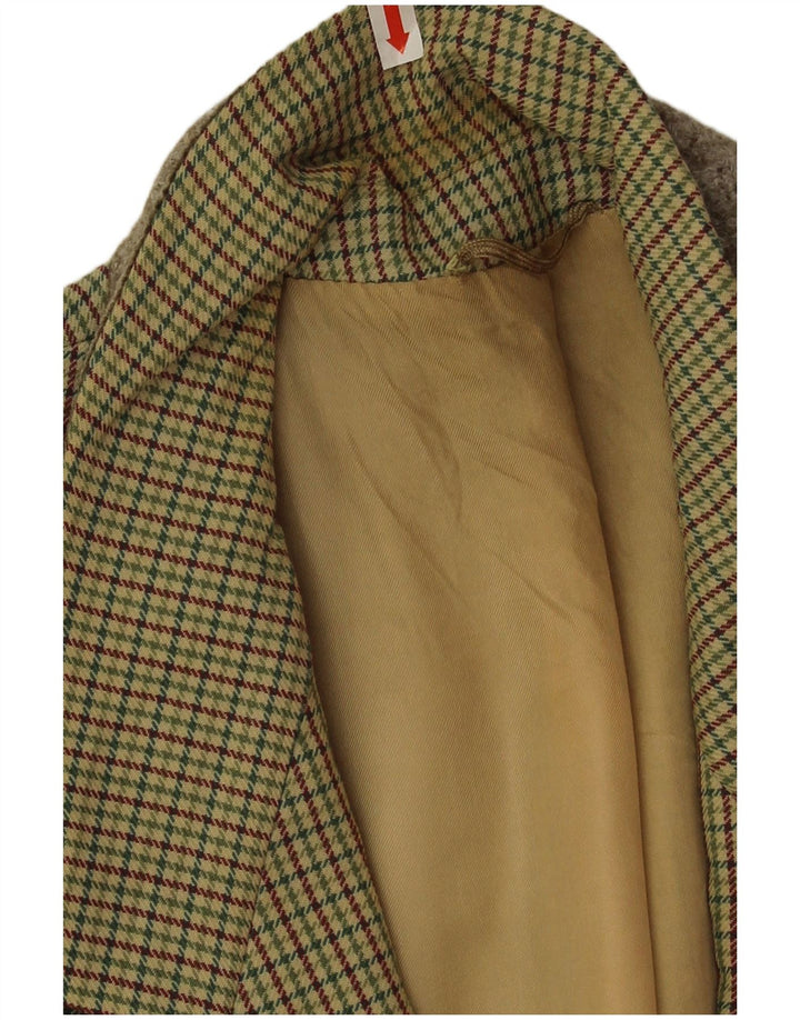 Jachetă Blazer pentru bărbați Pierre Laffitte UK 38 Medium Green Houndstooth