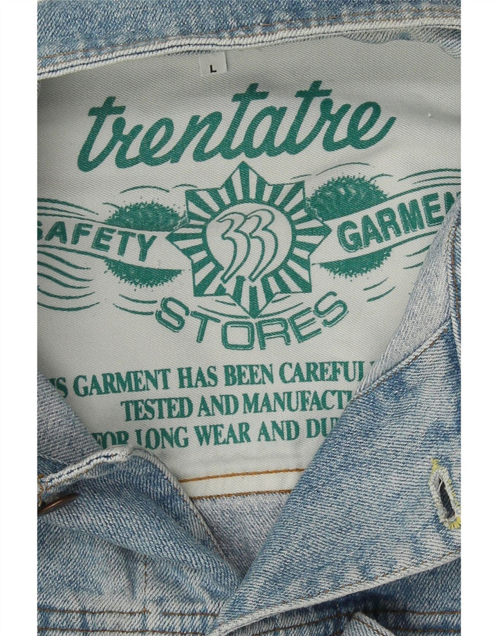 Jachetă de blugi vintage pentru bărbați UK 40 Large Blue