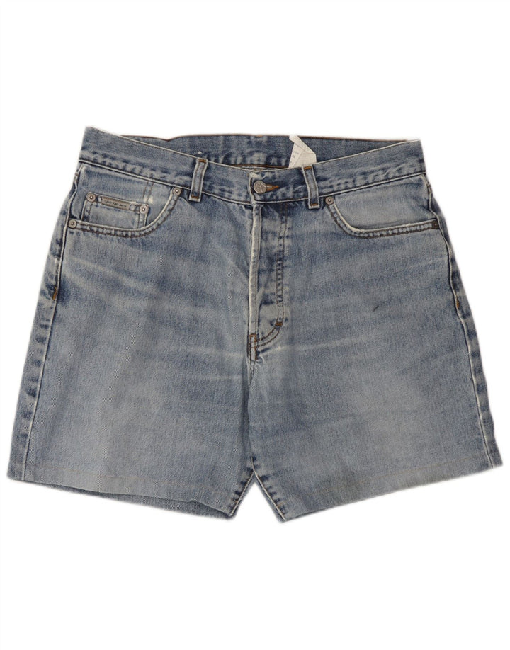 Pantaloni scurți din denim pentru bărbați Calvin Klein W32, bumbac albastru mediu