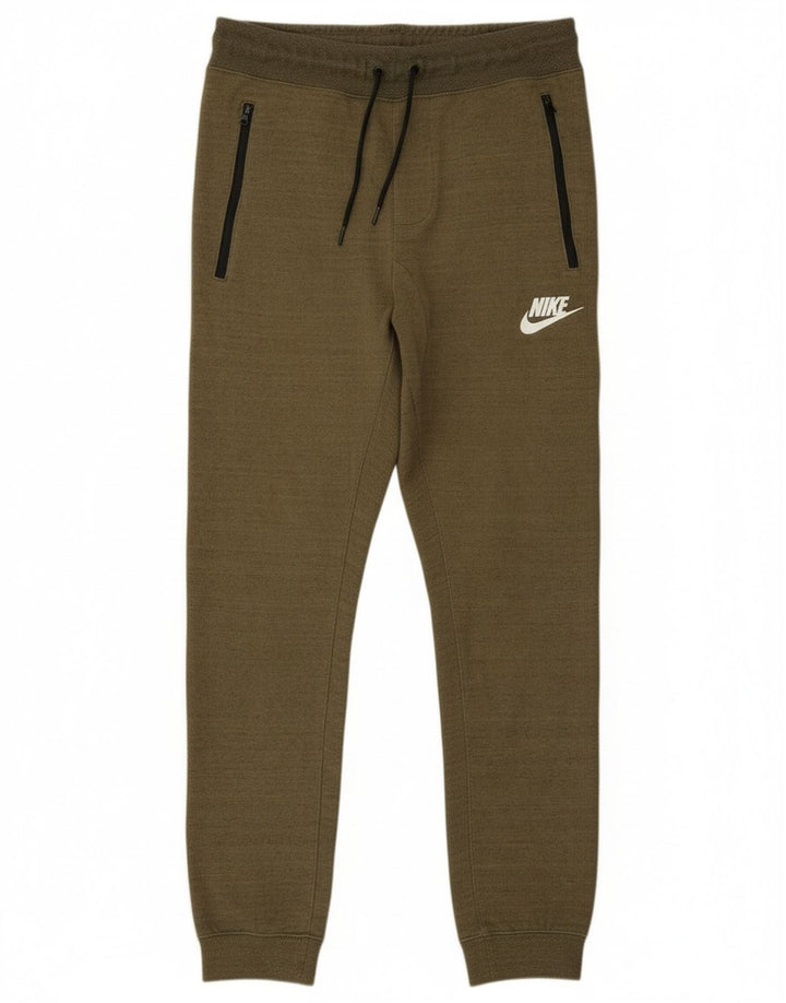 Pantaloni de trening pentru bărbați Nike Pantaloni de jogging Bumbac kaki mic