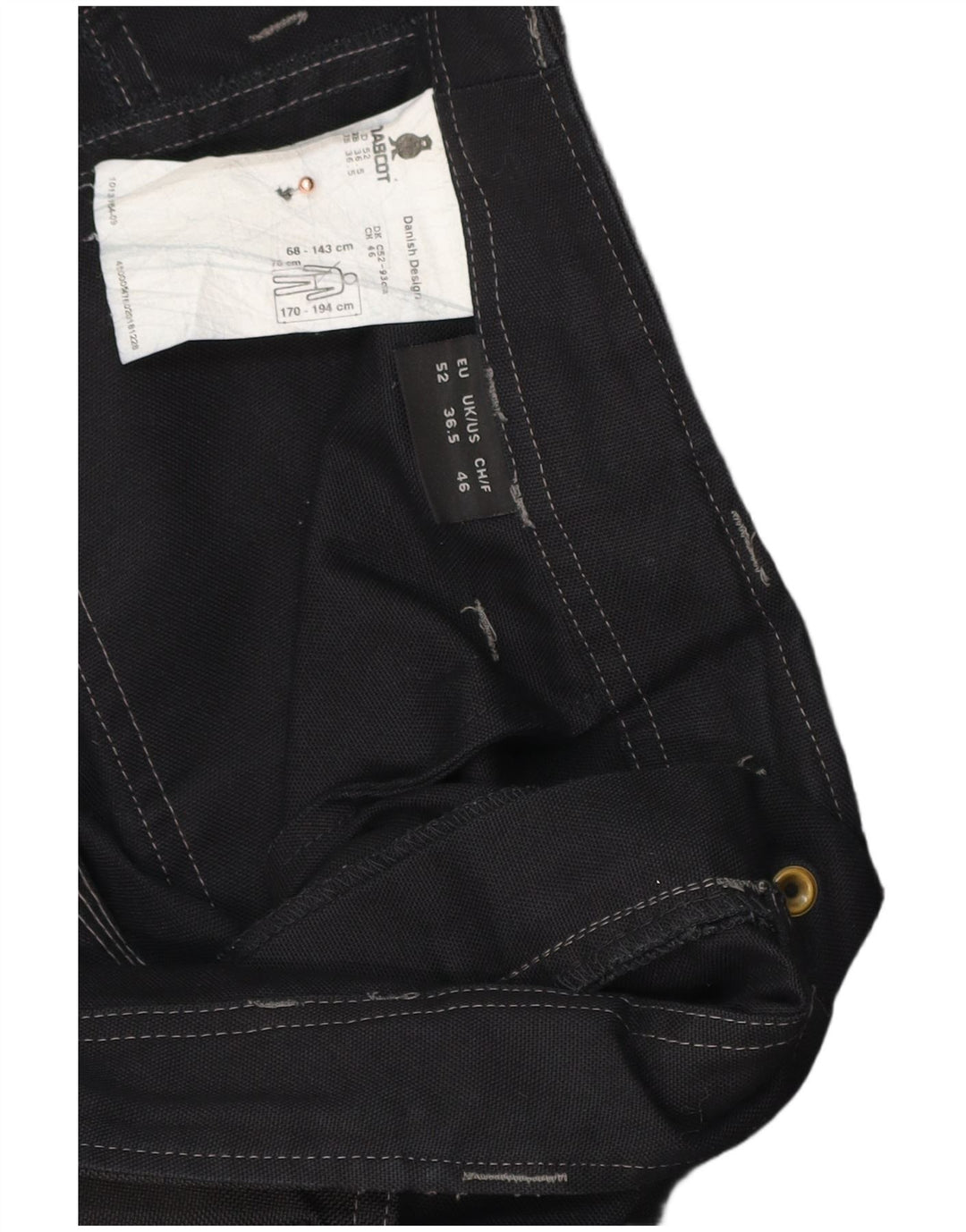 Pantaloni cargo drepți Mascot pentru bărbați L36.5 L30 Poliester negru