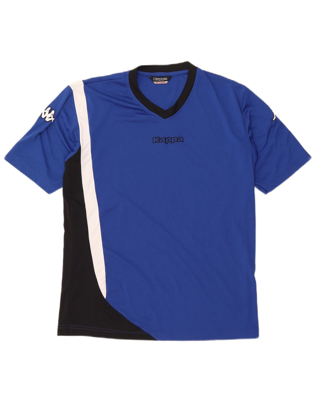 Tricou grafic KAPPA pentru femei, UK 18 XL, poliester color-bloc albastru