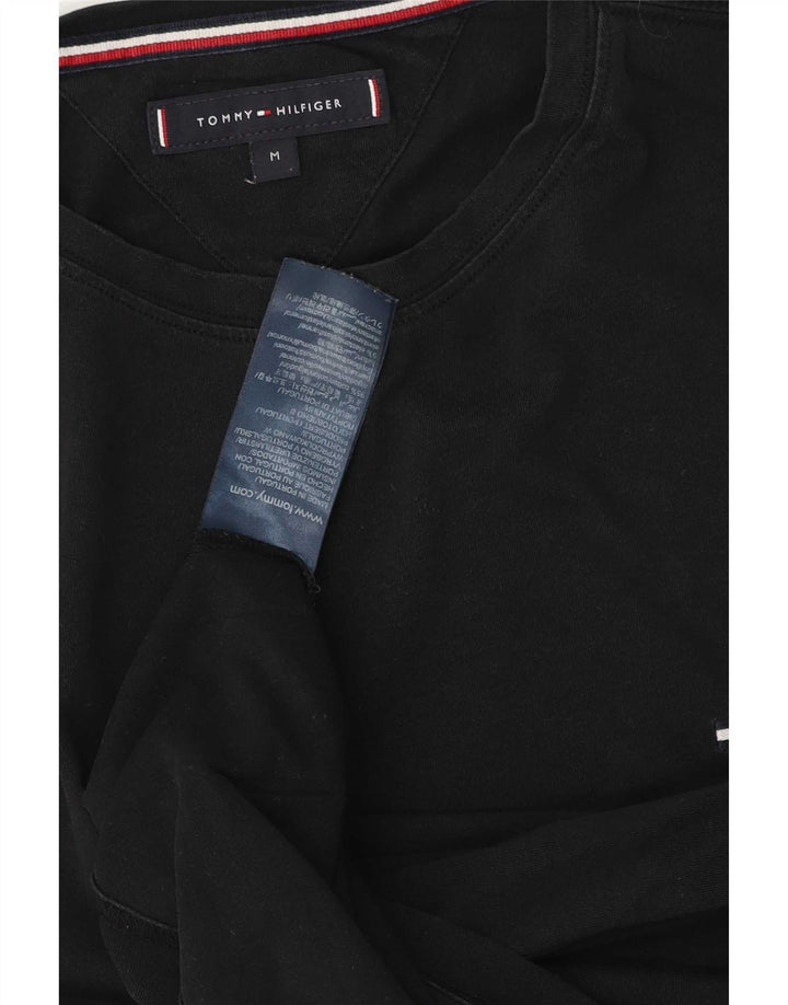 Tricou pentru bărbați Tommy Hilfiger Top mediu negru bumbac
