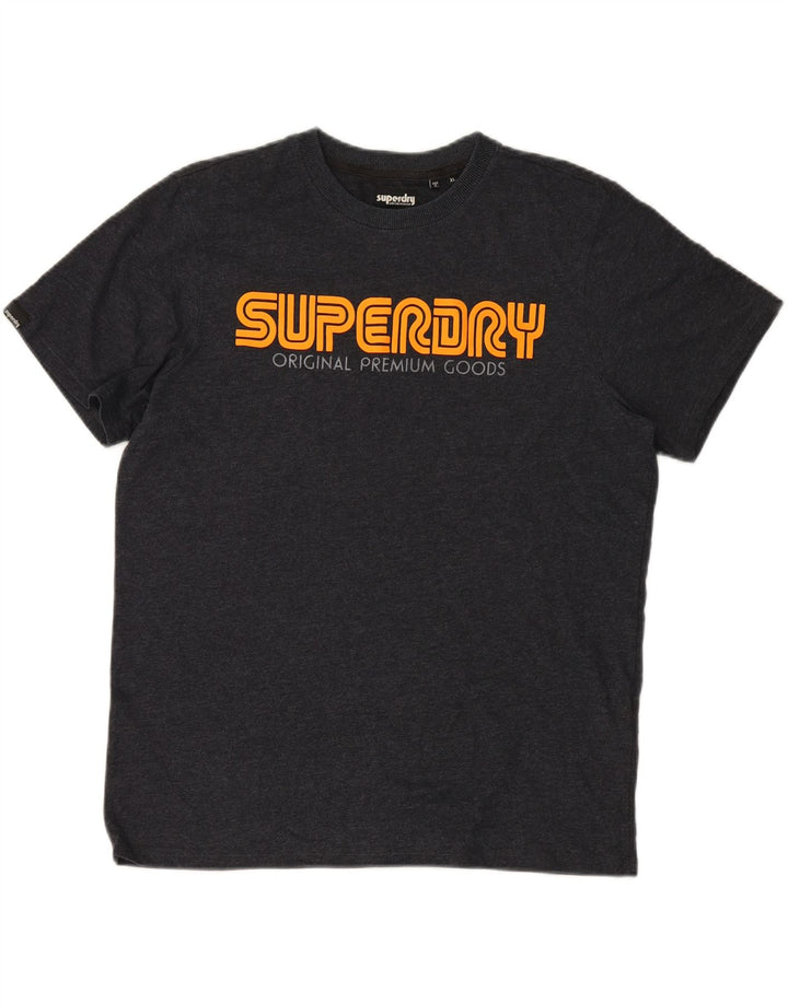 Tricou grafic pentru bărbați SUPERDRY Top XL gri