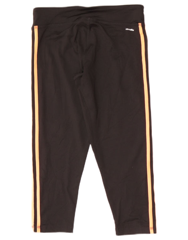 Leggings Capri Adidas pentru femei UK 12 Medium Black Sports